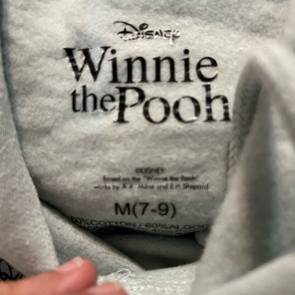 NWT Disney Winnie the Pooh friends blue pullover hoodies top size medium - Picture 3 of 5